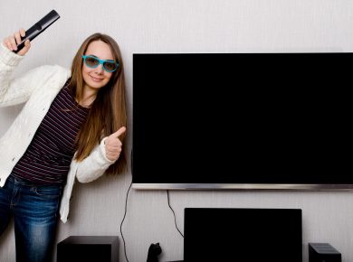 tv mounted on the wall