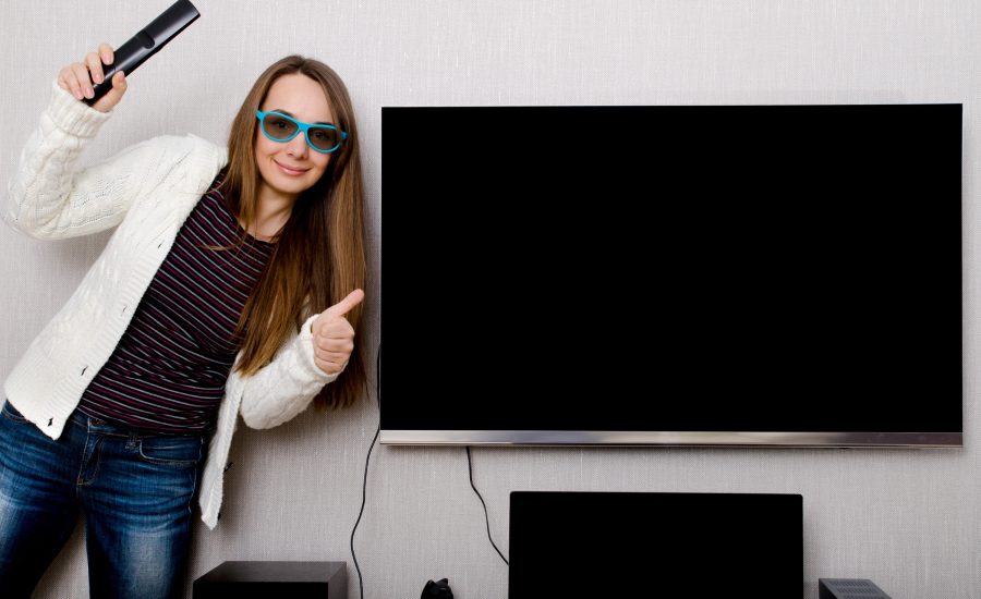 tv mounted on the wall